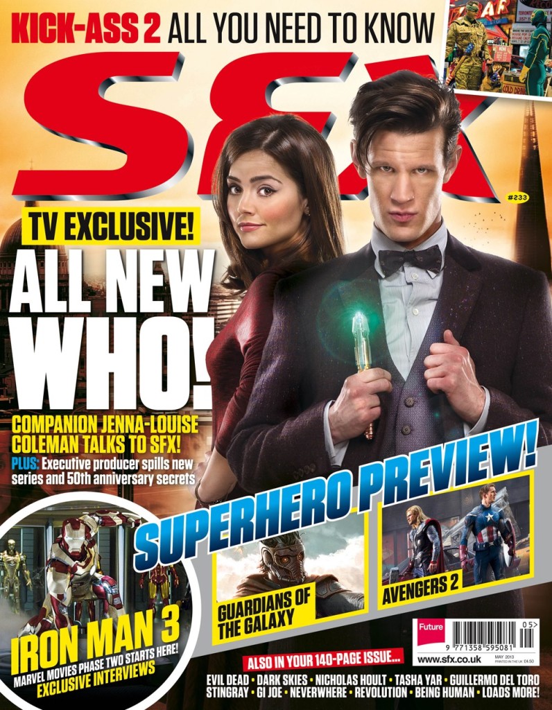 the Doctor and Clara on the cover of the May edition of SFX magazine